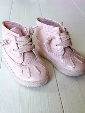 Sperry Baby Icestorm Crib Boot, Blush, Sz 4